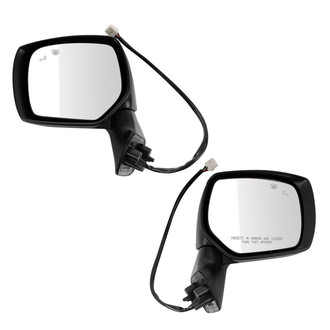 TRQ® - Driver and Passenger Side Power View Mirror Set (Heated, Foldaway)