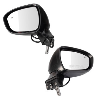 TRQ® - Driver and Passenger Side View Mirror Set