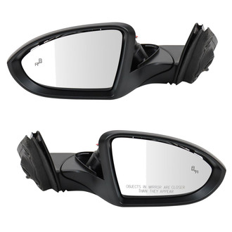 TRQ® - Driver and Passenger Side View Mirror Set