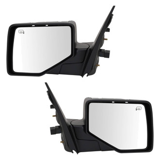 TRQ® - Power Heated Manual-Foldaway Side View Mirror
