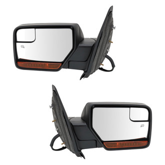 TRQ® - Power Heated Manual-Foldaway Side View Mirror