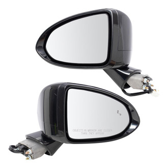 TRQ® - Driver and Passenger Side Power View Mirror Set (Heated, Foldaway)