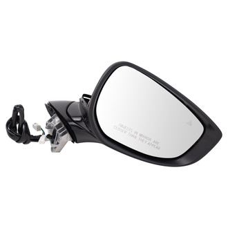 TRQ® - Passenger Side Power View Mirror (Non-Heated, Foldaway)