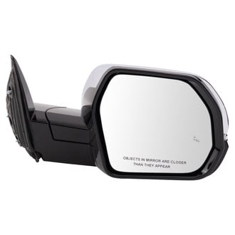 TRQ® - Power Heated Manual-Foldaway Side View Mirror
