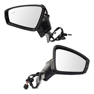 TRQ® - Driver and Passenger Side Power View Mirror Set (Heated, Foldaway)