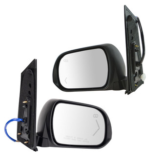 TRQ® - Driver and Passenger Side Power View Mirror Set (Heated, Foldaway)