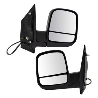 TRQ® - Driver and Passenger Side Power View Mirror Set (Heated, Foldaway)