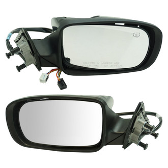 TRQ® - Driver and Passenger Side Power View Mirror Set (Heated, Foldaway)