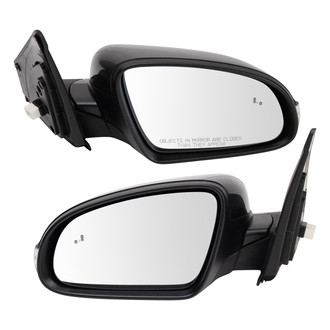 TRQ® - Driver and Passenger Side Power View Mirror Set (Heated, Foldaway)