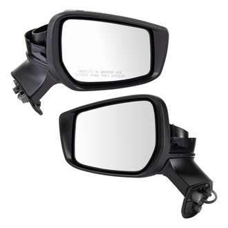 TRQ® - Driver and Passenger Side Power View Mirror Set (Non-Heated, Foldaway)
