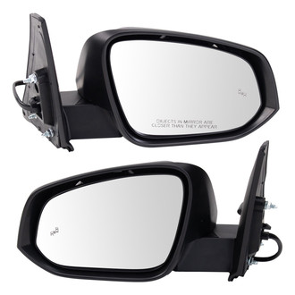 TRQ® - Driver and Passenger Side Power View Mirror Set (Heated, Foldaway)
