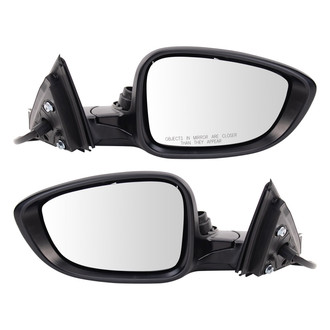 TRQ® - Driver and Passenger Side Power View Mirror Set (Heated, Foldaway)