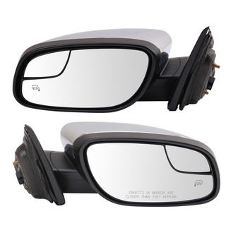 TRQ® MRA20496 - Driver and Passenger Side Power View Mirror Set (Heated, Foldaway)