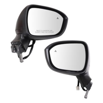 TRQ® - Driver and Passenger Side Power View Mirror Set (Heated, Foldaway)