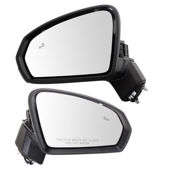 TRQ® - Driver and Passenger Side Power View Mirror Set (Heated, Foldaway)