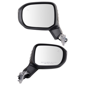 TRQ® - Driver and Passenger Side Power View Mirror Set (Heated, Foldaway)