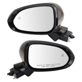 TRQ® MRA23862 - Driver and Passenger Side Power View Mirror Set (Heated, Foldaway)