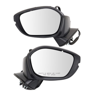 TRQ® - Driver and Passenger Side Power View Mirror Set (Foldaway)