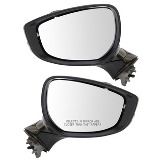 TRQ® - Driver and Passenger Side Power View Mirror Set (Non-Heated, Foldaway)