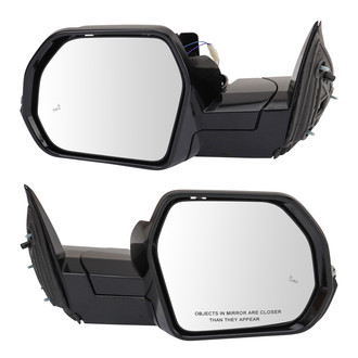 TRQ® - Power Heated Power-Foldaway Side View Mirror Set