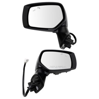 TRQ® - Driver and Passenger Side Power View Mirror Set (Heated, Foldaway)