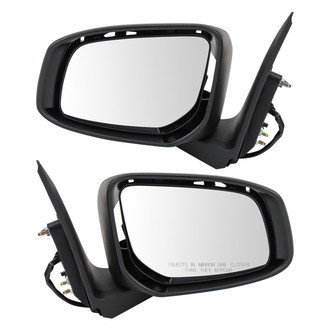 TRQ® - Driver and Passenger Side Power View Mirror Set (Non-Heated, Foldaway)