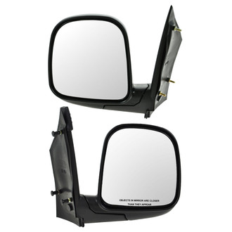 TRQ® MRA23942 - Driver and Passenger Side Manual View Mirror Set (Non-Heated, Foldaway)
