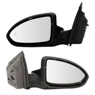 TRQ® - Driver and Passenger Side Power View Mirror Set (Heated, Foldaway)