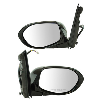 TRQ® - Driver and Passenger Side Power View Mirror Set (Heated, Foldaway)