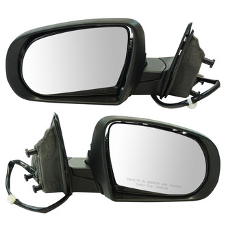 TRQ® - Driver and Passenger Side Power View Mirror Set (Non-Heated, Foldaway)