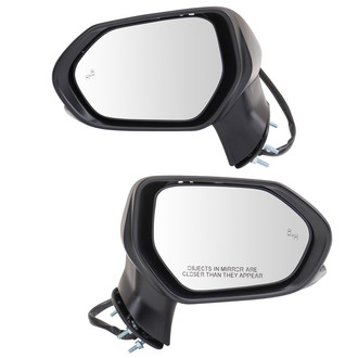 TRQ® - Driver and Passenger Side View Mirror Set
