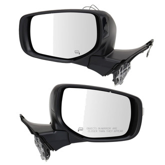 TRQ® - Power Heated Power-Foldaway Side View Mirror Set