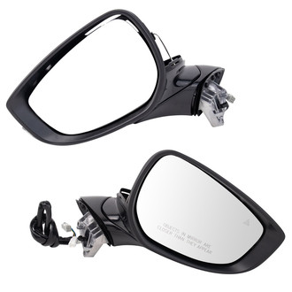 TRQ® - Driver and Passenger Side Power View Mirror Set (Non-Heated, Foldaway)