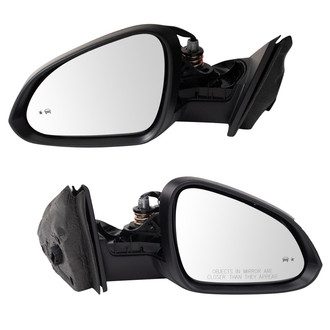 TRQ® - Driver and Passenger Side Power View Mirror Set (Heated, Foldaway)