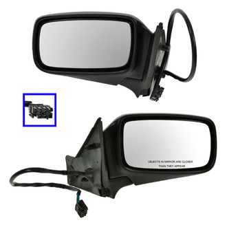 TRQ® - Driver and Passenger Side Power View Mirror Set (Heated, Foldaway)