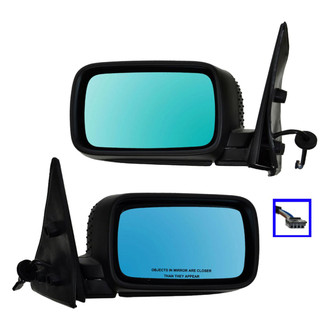 TRQ® - Driver and Passenger Side Power View Mirror Set (Heated, Foldaway)