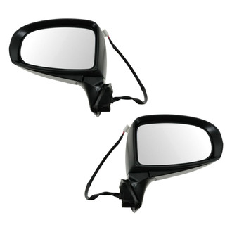 TRQ® - Driver and Passenger Side Power View Mirror Set (Heated, Foldaway)