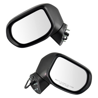 TRQ® - Driver and Passenger Side Power View Mirror Set (Non-Heated, Foldaway)