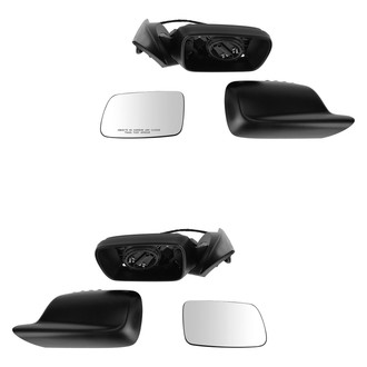 TRQ® - Driver and Passenger Side Power View Mirror Set (Heated, Foldaway)