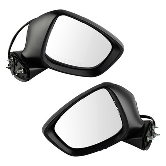 TRQ® - Driver and Passenger Side Power View Mirror Set (Heated, Foldaway)