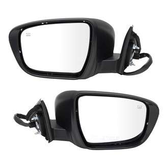 TRQ® - Driver and Passenger Side Power View Mirror Set (Heated, Foldaway)