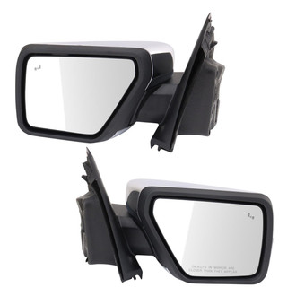 TRQ® - Driver and Passenger Side Power View Mirror Set (Heated, Foldaway)