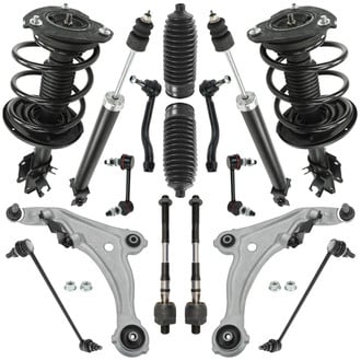 TRQ® - Front and Rear Control Arm and Suspension Kit