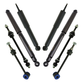 TRQ® - Front and Rear Shock Absorber and Suspension Kit
