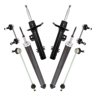 TRQ® - Front and Rear Shock Absorber and Suspension Kit