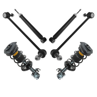 TRQ® - Front and Rear Shock Absorber and Suspension Kit