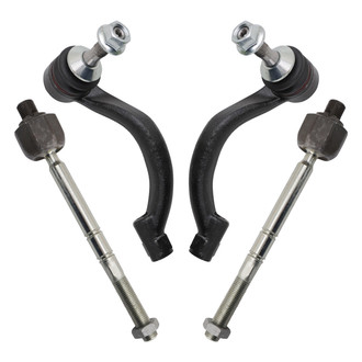 TRQ® - Front Inner and Outer Steering Tie Rod End Kit