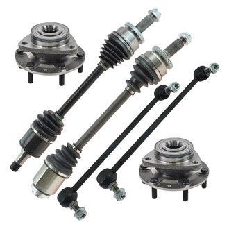TRQ® - Front Axle Shaft and Suspension Kit