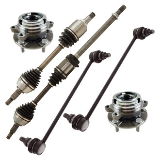 TRQ® - Front Axle Shaft and Suspension Kit