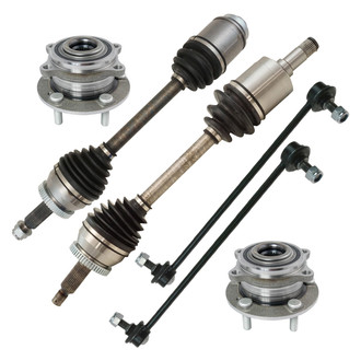 TRQ® - Front Axle Shaft and Suspension Kit